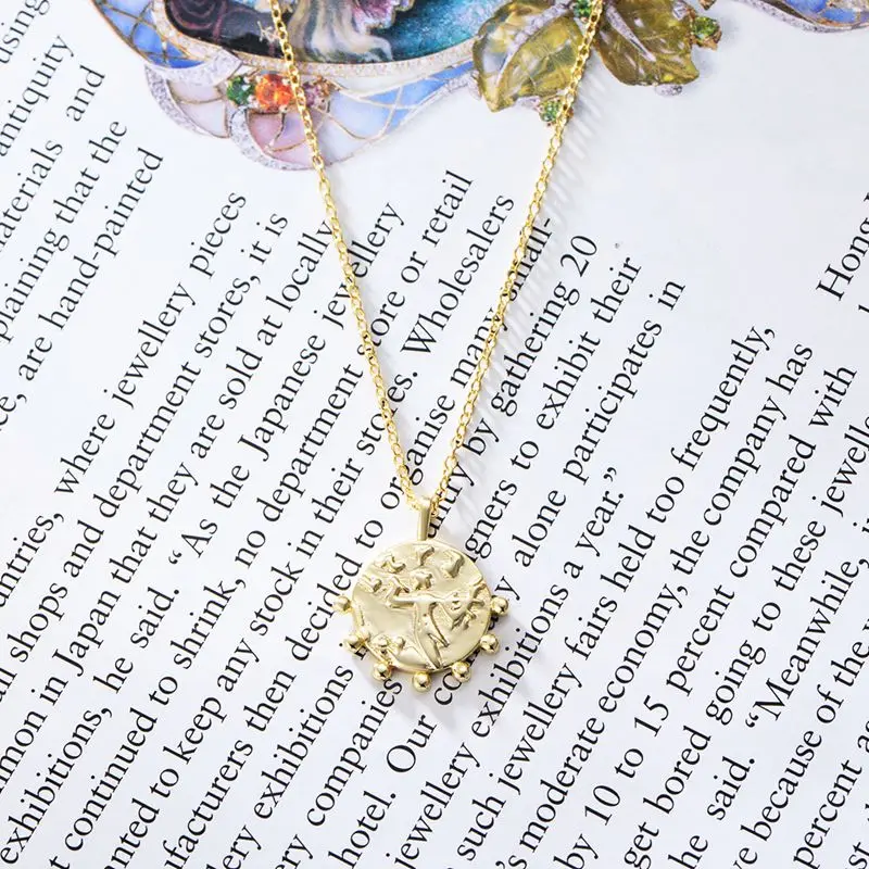 Silvology 925 пробы Серебряное ожерелье с монетой клоуном и фигуркой Луны улучшенная версия модное женское ожерелье 925 Серебряное ювелирное изделие