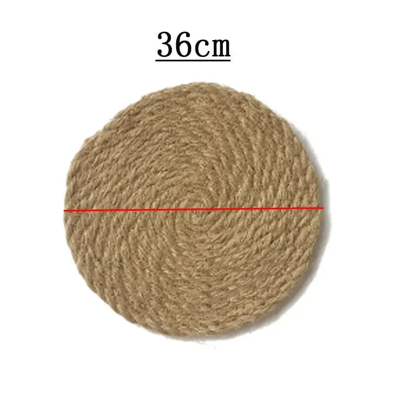 Japanese-style Cushions Placemat Kids For Dining Table Round Woven Heat Insulation Tablemat Handmade Pot Mat Kitchen Accessories Japanese-style Cushions Placemat Kids For Dining Table Round Woven Heat Insulation Tablemat Handmade Pot Mat Kitchen Accessories