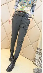 Harlan женские брюки 2017 qiu dong han edition модная одежда брюки для девочек показать тонкие Слаксы женский