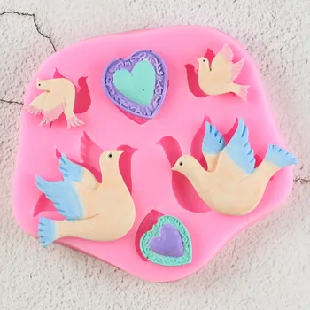 

Pigeon Bird Shape Silicone Mold Fondant Chocolate Mold Soft Clay Clay Tool Baking Tools Kitchen Accessroies