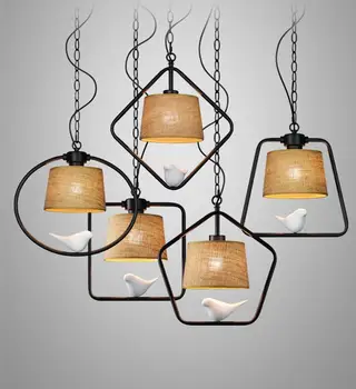 

American restaurant designer single head bar creative personality lamp Nordic fat bird bird Pendant Lights LO7128 YM