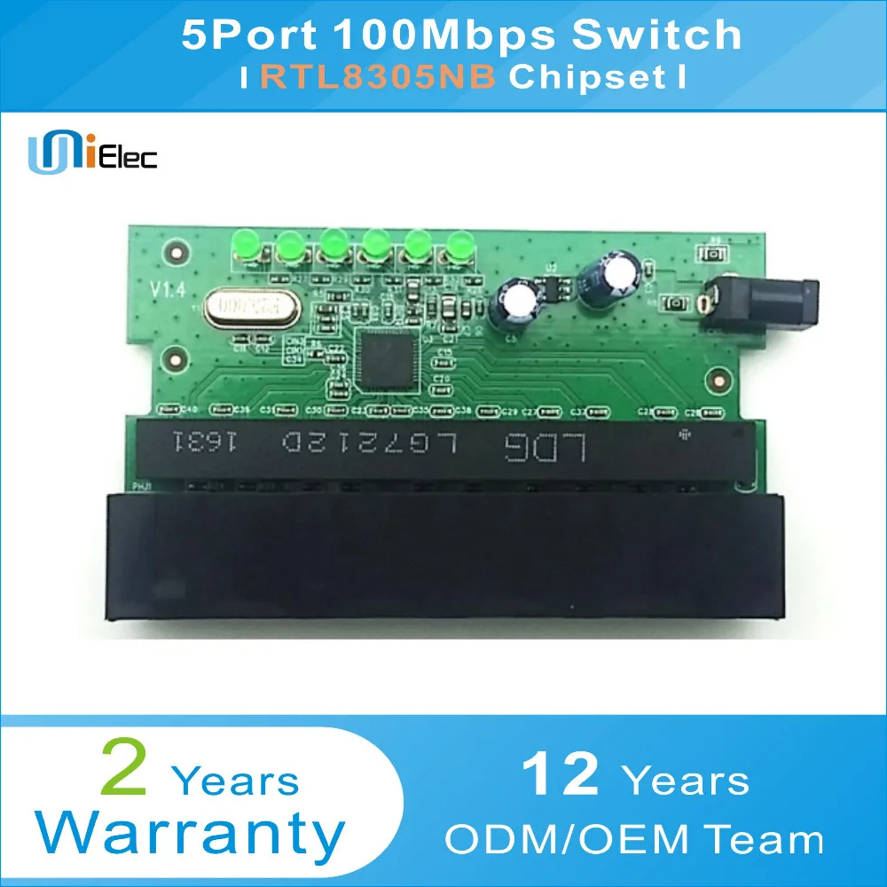 RTL8305NB 5Port unmanaged Ethernet Network Switch PCBA OEM ODM Custom ...