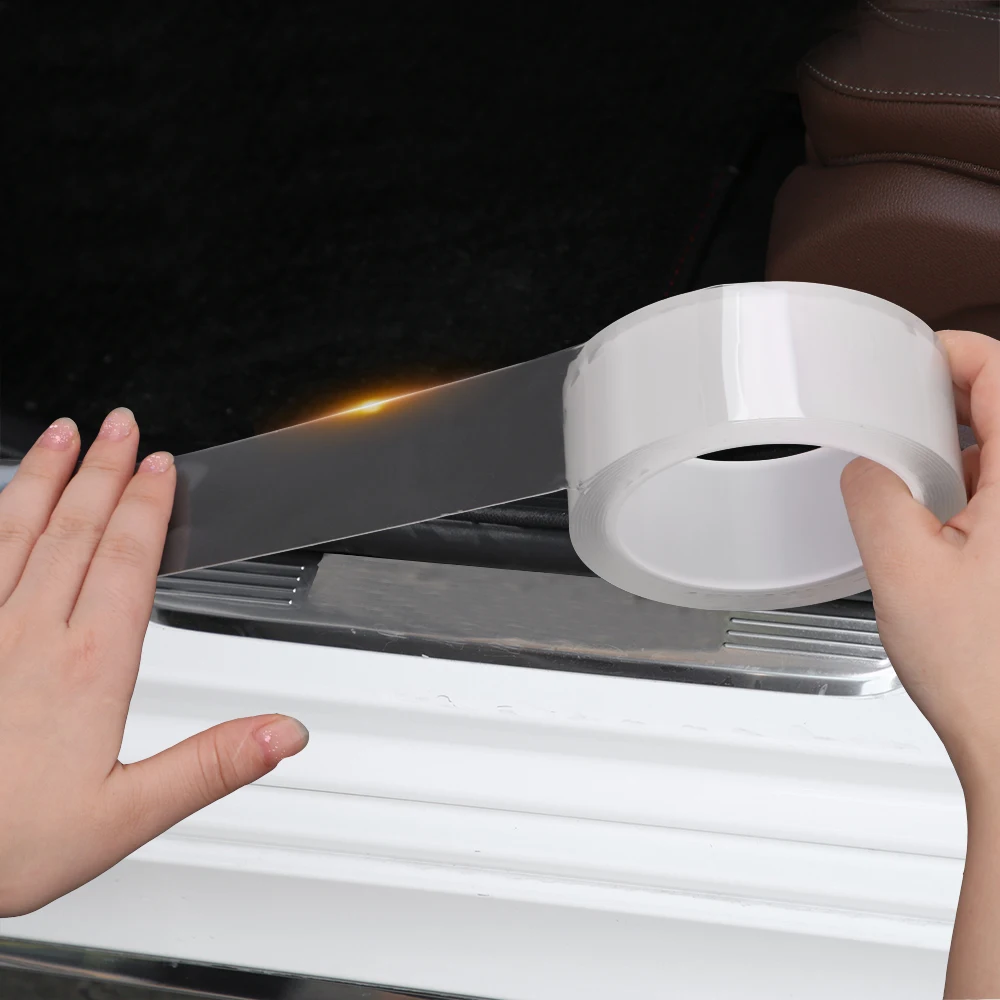 

LEEPEE Reusable Nano Glue Tape Car Double Side Adhesive Tape Car Stickers Multifunctional Waterproof Transparent Sticker