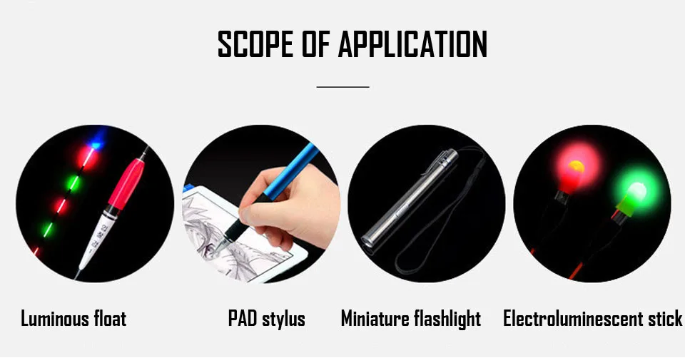Ходить рыбы электронный Рыбалка плавающие батарейки CR425 литиевая булавка клетки Ночью СВЕТОДИОДНЫЙ рыболовный поплавок, рыболовные снасти аксессуары для инструментов
