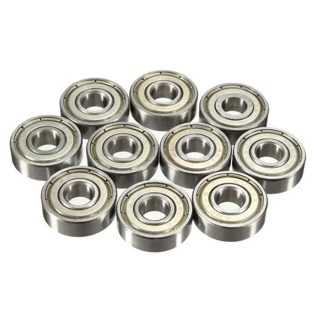 US $6.46 ABKM Hot 20pcs Skateboard Scooter Ball Roller Ball Bearings Skate Wheels Silver Waterproof Dust 