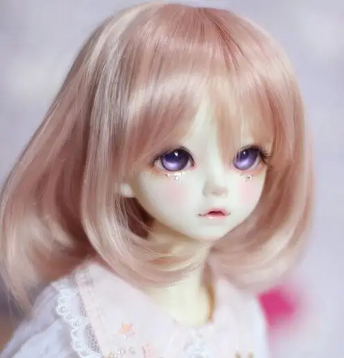 Новый 22-24 см Медовый коричневый короткий волос/парик для 1/3 BJD SD DD кукла парик |