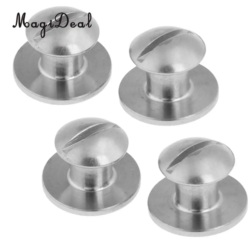 Set 4 Stainless Steel Book Screws for Technical Scuba Diving Diver Backplate Pad & BCD Attachment