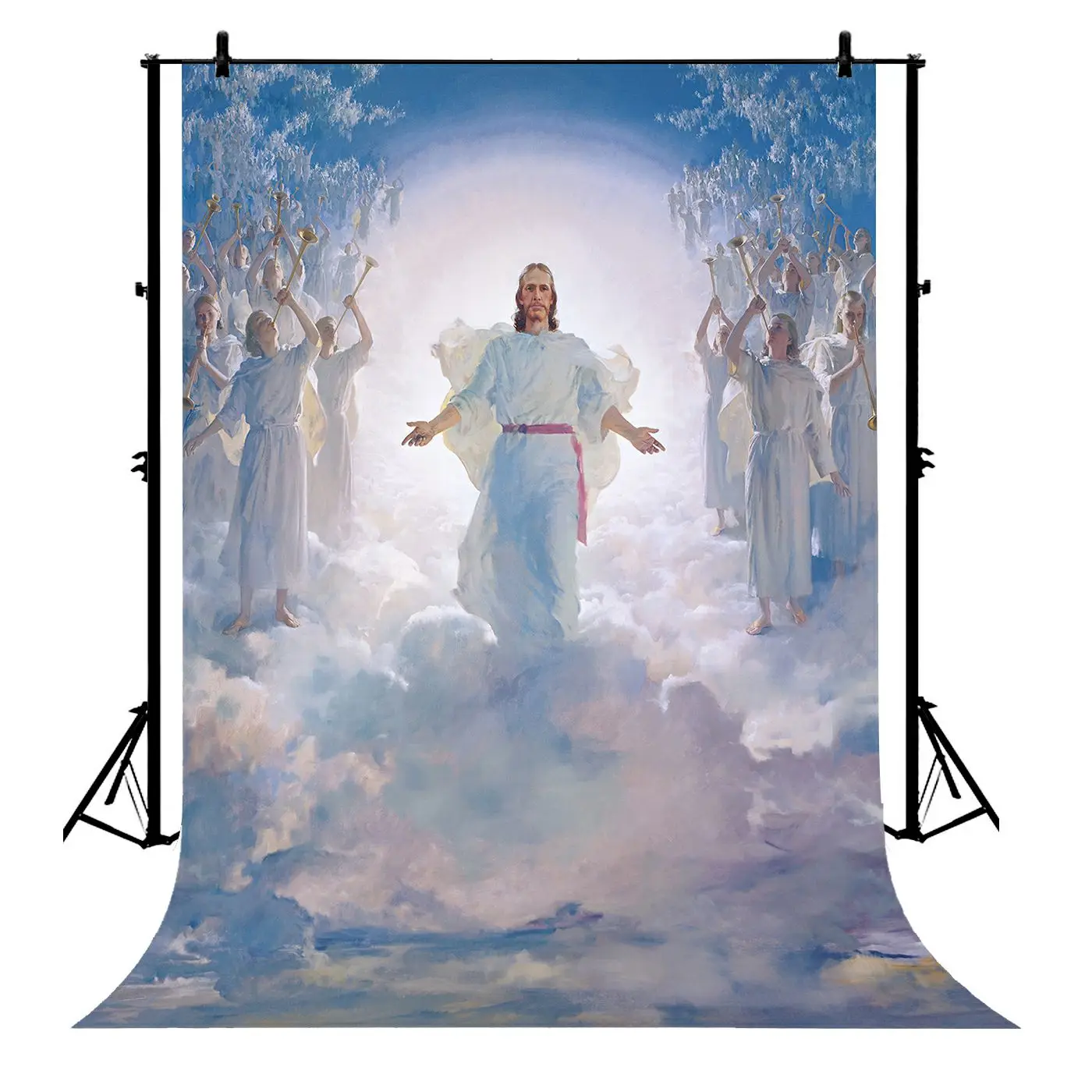 

5x7ft Christmas Jesus Christ Religion Belief Cultures Polyester Photo Background Portrait Backdrop