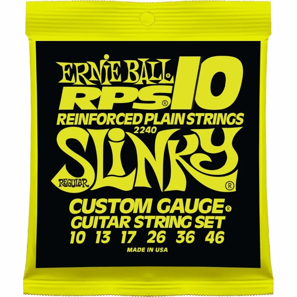 Струны для электрогитары Ernie Ball 2240 Regular Slinky RPS 10 010-046 | Спорт и развлечения