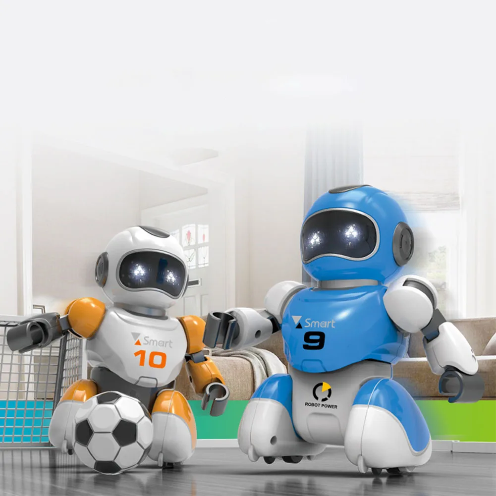 1 Set Smart USB Charging Remote Control Soccer Robot Toy Singing And Dancing Simulation RC Intelligent Football Robots Toys