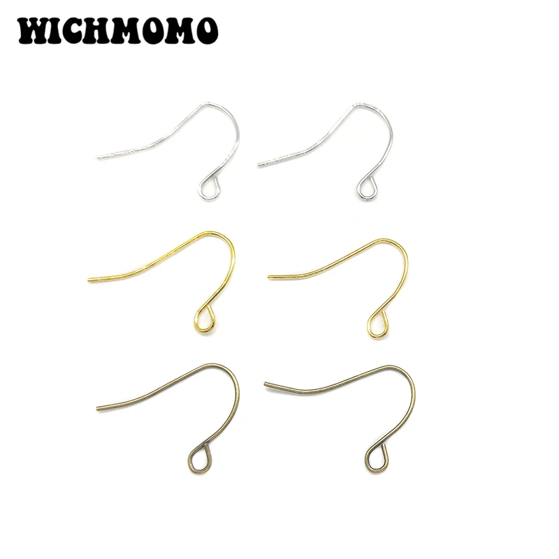 Best 2019 New Fashion 15mm 200pieces bag Bronze Silver Gold Clasps Hooks Earrings Clasp DIY Earrings Jewelry Findings Components