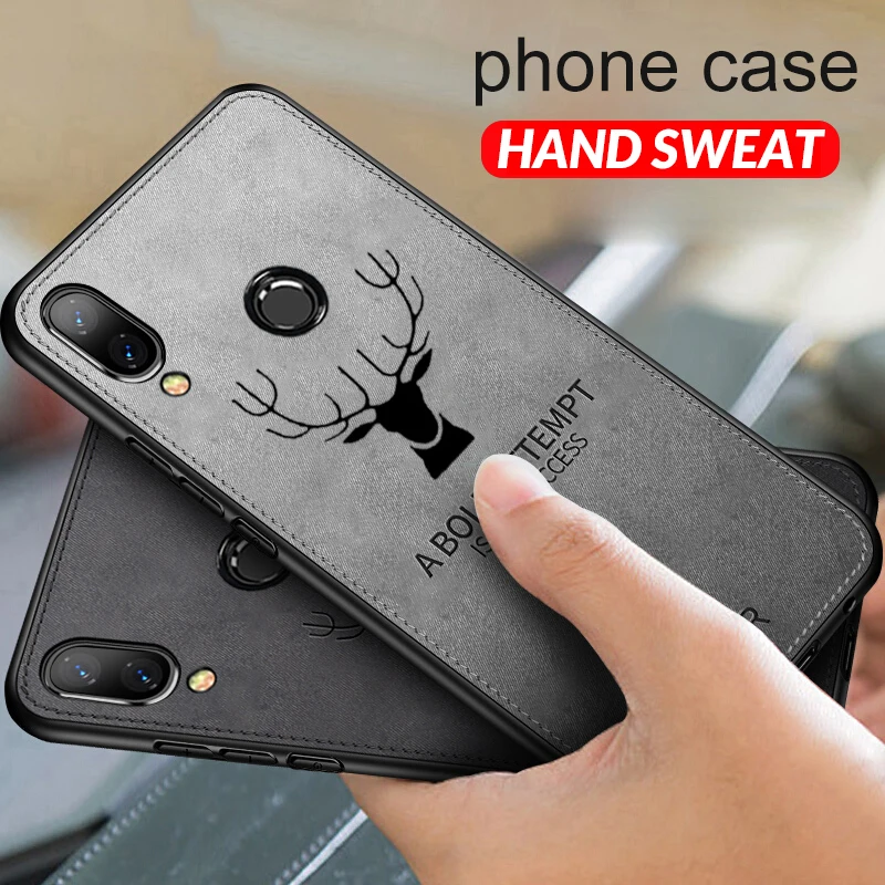

New Phone Case For Xiaomi Mi A2 Lite Case Cloth Deer Cover MI A2 8 Lite Pocophone F1 Xiomi Redmi 6 6A Note 6 Pro A6 Coque