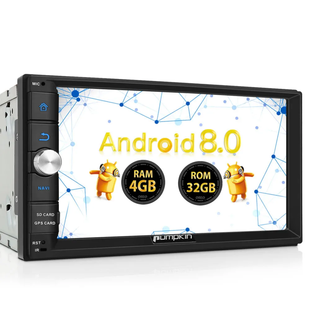 Pumpkin 2 Din 7 Android 8 0 Universal font b Car b font font b Radio