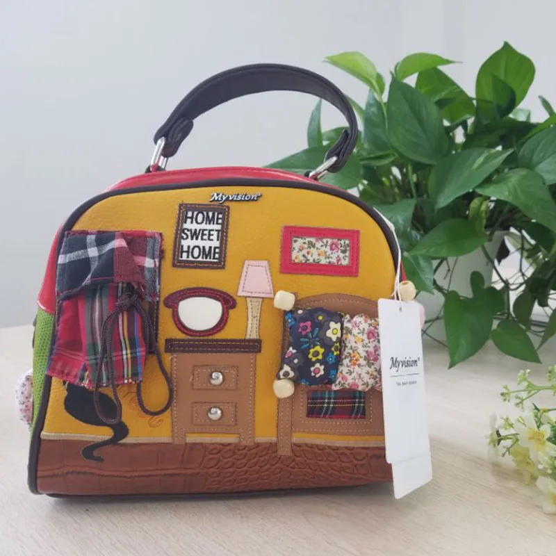 

Cat Home Sweet Women Bag Italy Handbag Retro Handmade Bolsa Feminina Candy Bolsos Famous Designer Crossbody Shoulder Bag