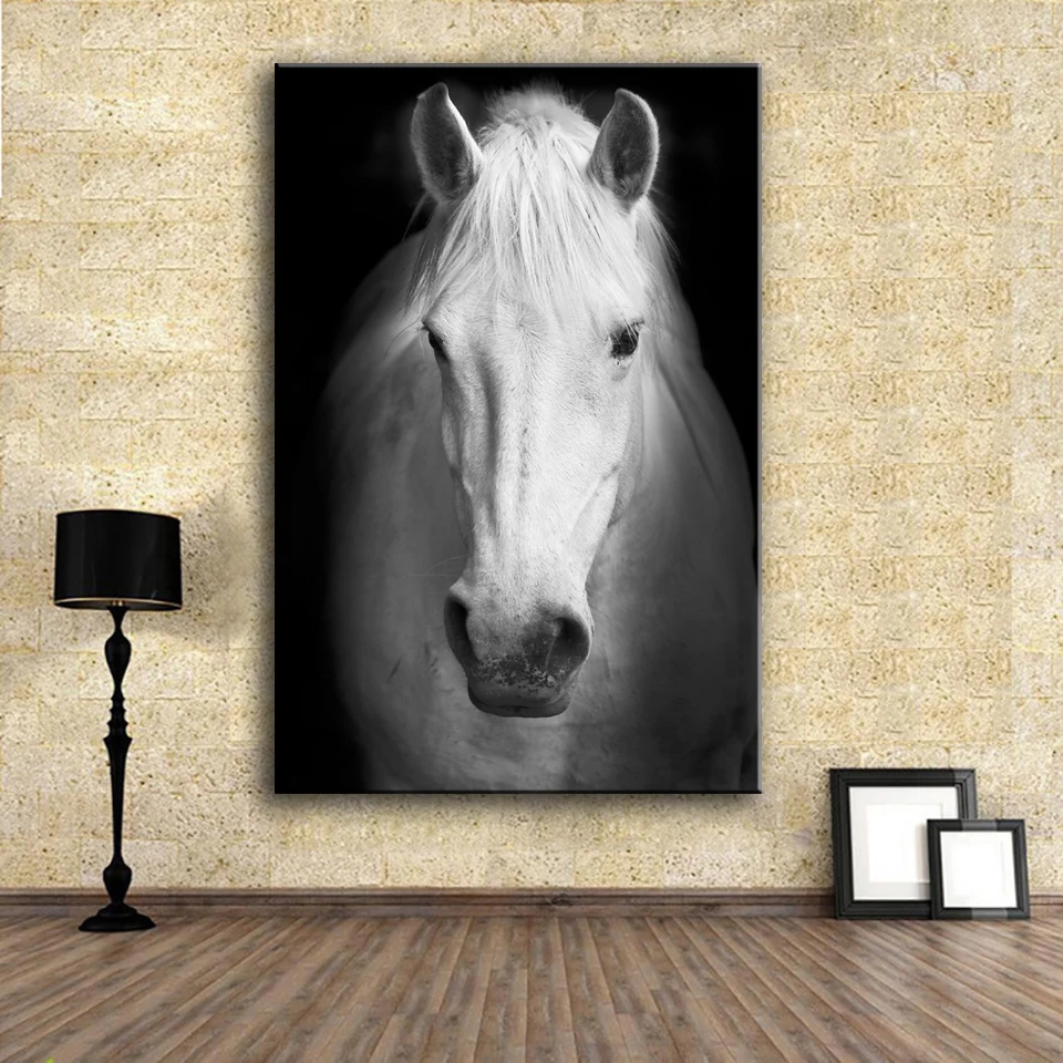 Large sizes Wall Art Prints Fine Art Prints Wall painting White horse