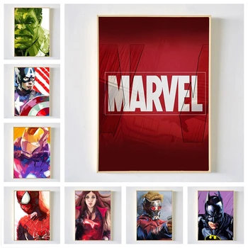 

Cartoon Avengers Superhero Movie Poster Nordic Children's Room Decorative Wall Art Painting Poster Art Decor canvas painting