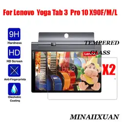 2 шт. закаленное Стекло для lenovo Yoga Tab 3 Pro 10 YT3 X90M X90F X90L взрывозащищенные Tablet закаленное пленка Экран Защитите Guard