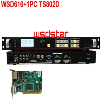 

WSD616+1PC TS802D LED screen video processor HDMI/DVI/VGA/CVBS Support PIP & POP Support freeze images 2018 Hot Sales