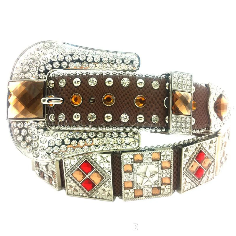 

Western Rhinestone Belts Strap Cowgirl Concho Studded Belts Fashion Women Rhinestone Stud Belt Cinto De Strass