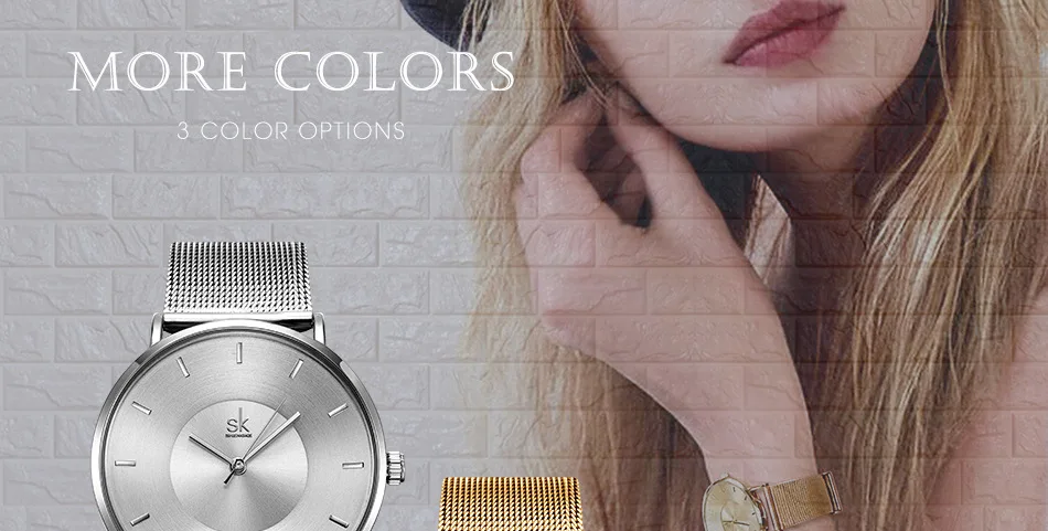 ultra fino dial relógios femininos de luxo