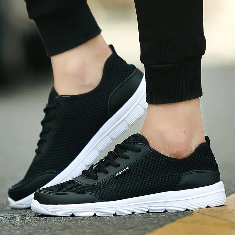 PINSV Running Shoes For Men Black Sport Shoes Men Krasovki Sneakers Men ...