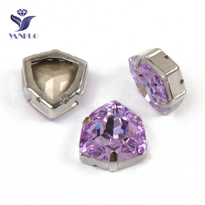 

YANRUO 4706 All Sizes Violet Trilliant Pointed Back Glass Strass Crystal Crafts Sewing Rhinestones For Needlework