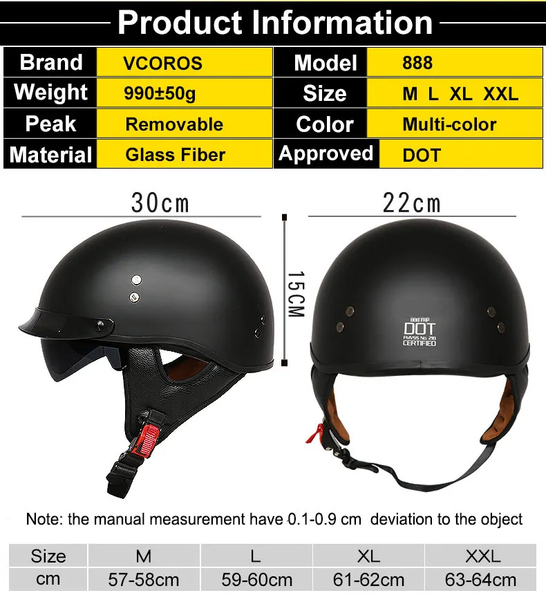 VCOROS стекловолокно стиль moto rcycle шлем, закрывающий половину лица moto rbike шлем с внутренними солнцезащитные очки vespa moto точки шлемов утвержден