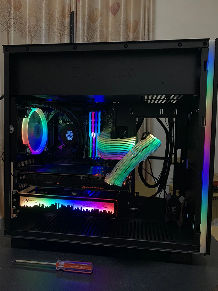 Заказ акриловый кронштейн для использования бандажа GPU карты с RGB света Размеры 280*45*6 мм исправить видео карта, совместимая AURA Системы 12 В RGB