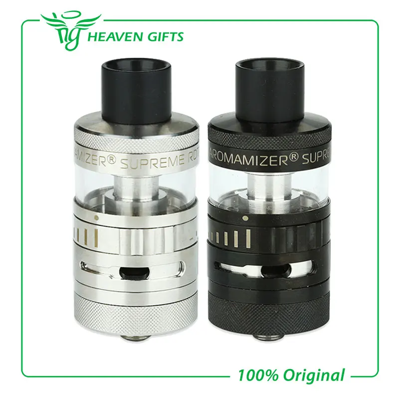 

Original Steam Crave Aromamizer Supreme RDTA Atomizer 4ml Capacity Top filling Electronic Cigarette Tank with Juice flow control