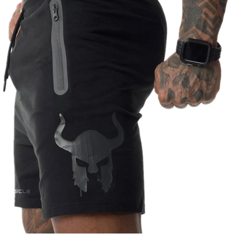 Skup 2019 nowych mężczyzna spodenki bawełniane siłownie Fitness kulturystyka mężczyzna lato dorywczo fajne szorty spodnie męskie Jogger Workout plaża Breechcloth