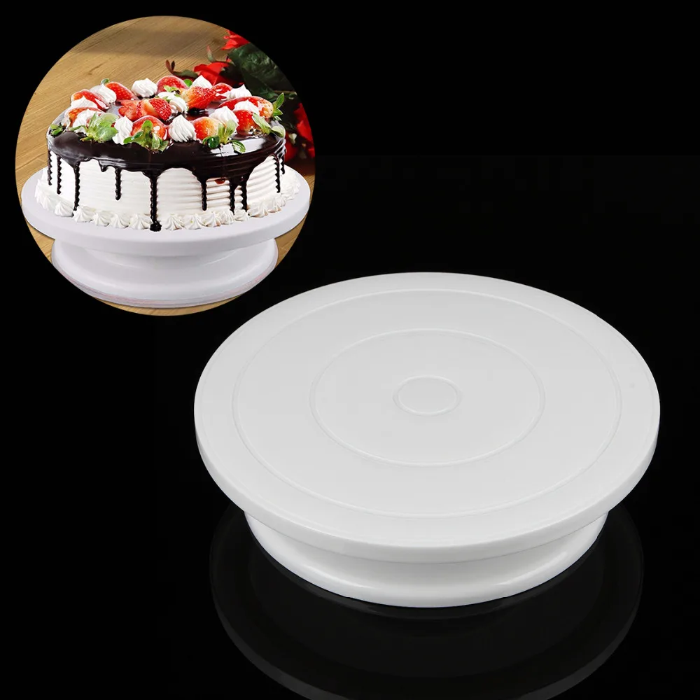 Rotating Plastic Turntable For Fondant Cake Decorating