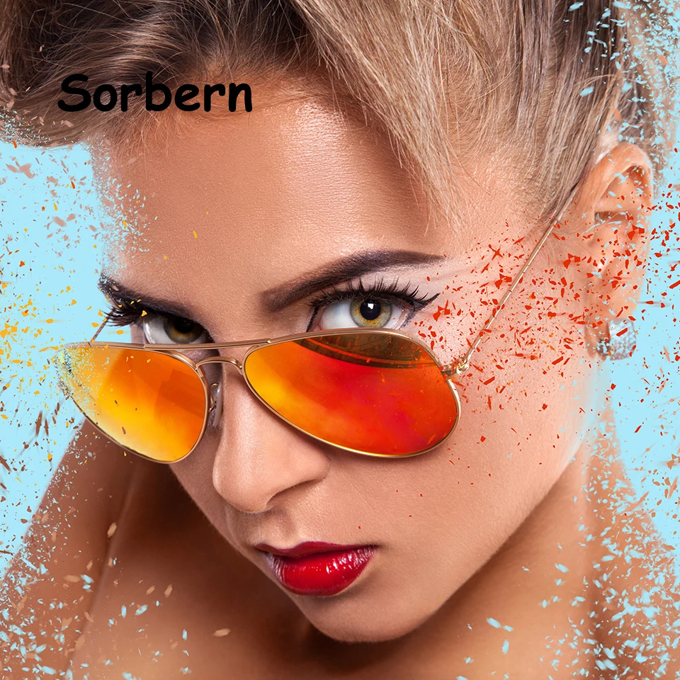 

Ray Sun Sunglasses Men Pilot Glasses Women Double Bridge Glass Lens Aviation Sunglasses Mirror Coating Eyewear Male Sun Glasses