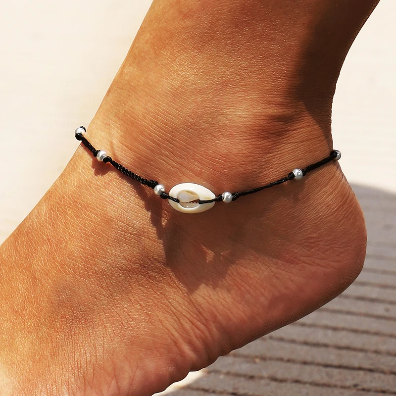 

Anklets for Women shell Foot Jewelry Summer Beach Barefoot Bracelet ankle on leg Female Ankle strap Bohemian Accessories