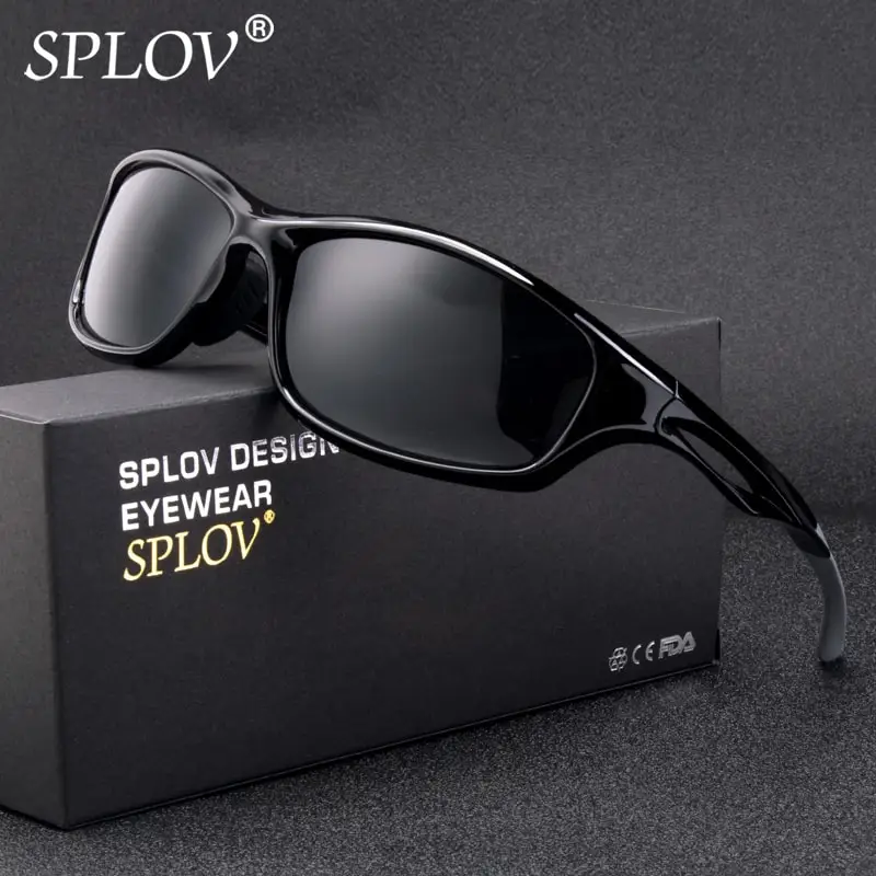 

SPLOV New Arrival Sports Polarized Sunglasses Men Brand Designer TR90 Outdoor Sun Glasses Driving Fishing Eyewear 2018 Hipster