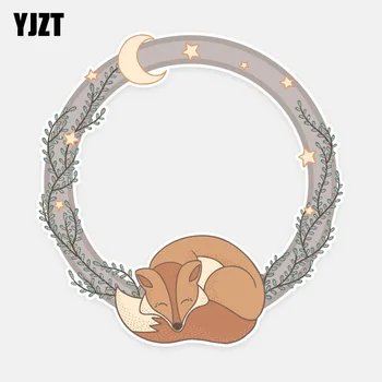 

YJZT 16CM*16.5CM Fashion Animal Fox PVC Decal Car Decoration Car Sticker 5-1029