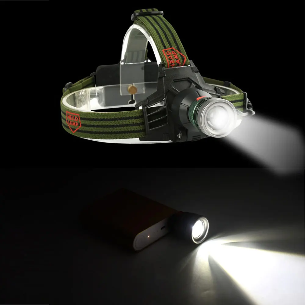 Тактический налобный фонарь светодиодный для ноутбука с USB зарядкой|Налобные