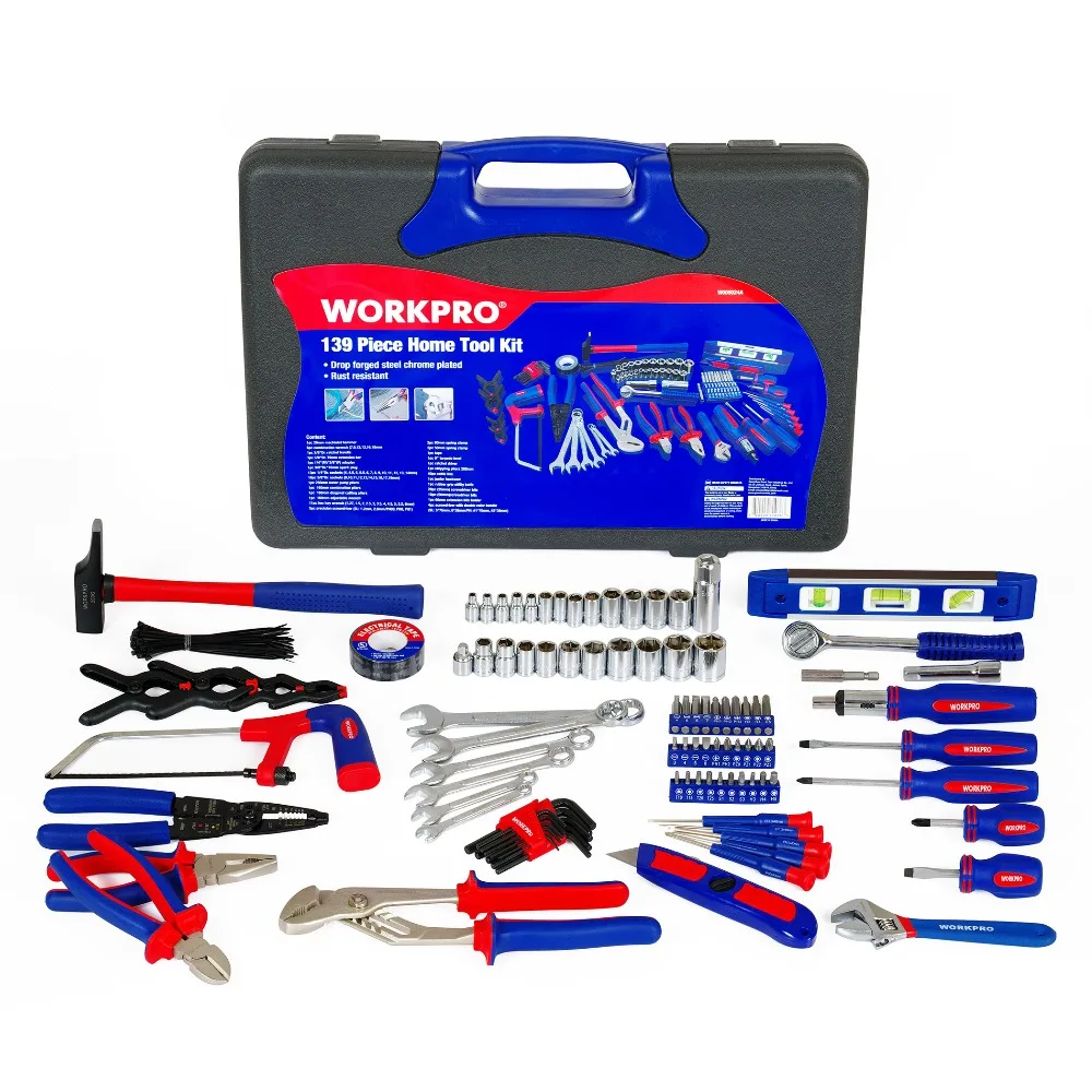 WORKPRO 100-piece Mechanic Tool Kit Repair Tool Kit Direct From Factory Free Shipping