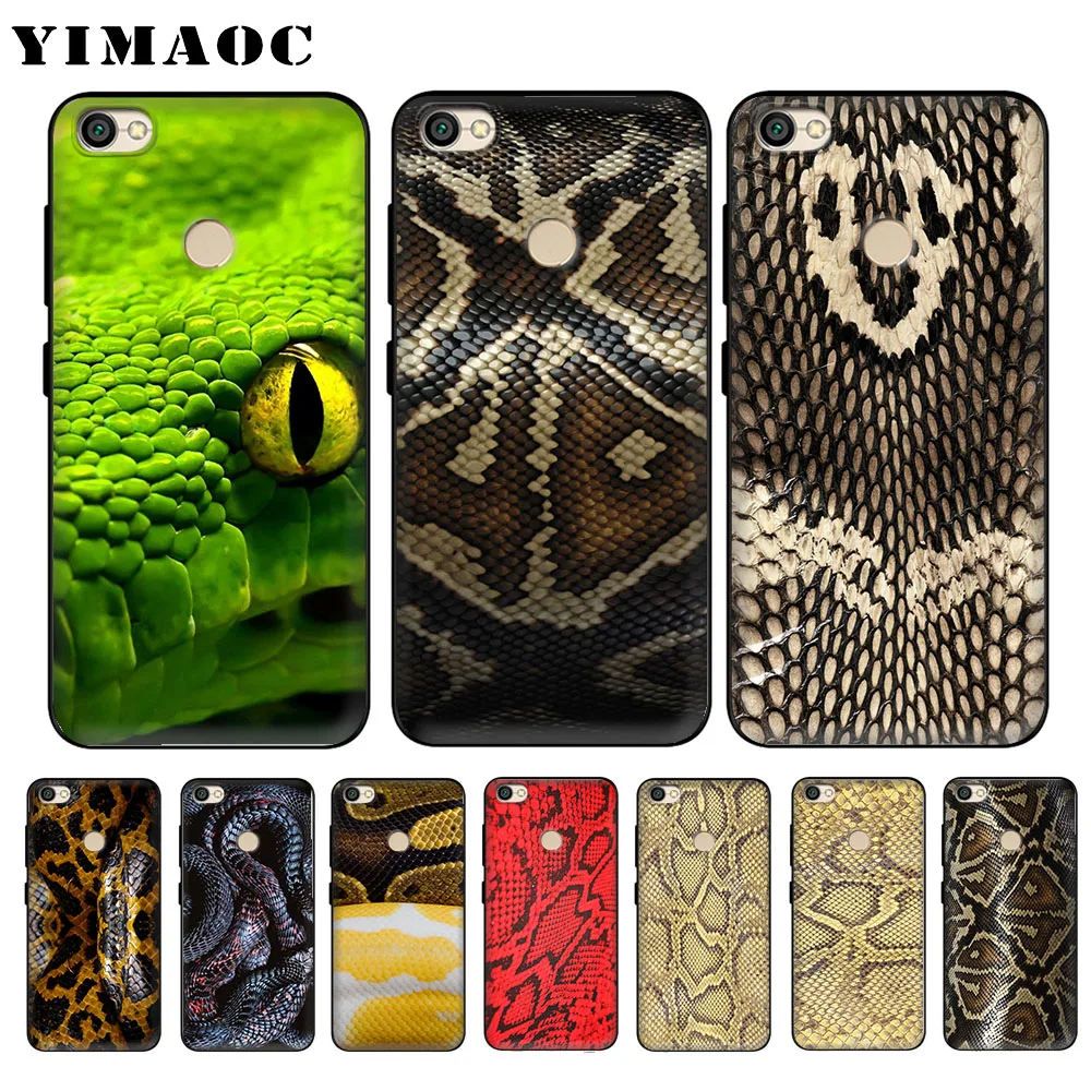 

YIMAOC python snake skin Soft Case for Xiaomi Redmi 4A Note 4X 5 Plus 5A Pro Prime