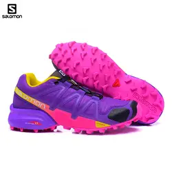 Salomon Скорость крест 4 Free Run спортивная обувь для пробежек поддержки кроссовки для бега на улице женская обувь 36-41 6 цветов Лидер продаж