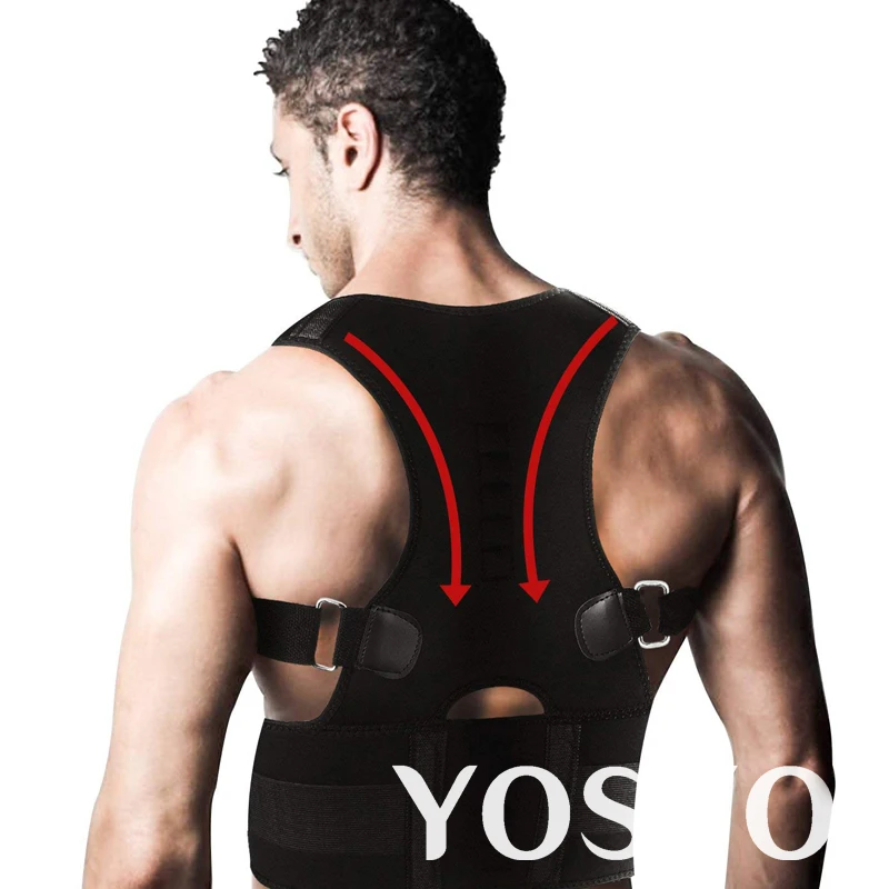 YOSYO Корректор осанки положение магнитной терапии корректор Brace регулируемый плечо назад Brace Поддержка пояса без Slouching