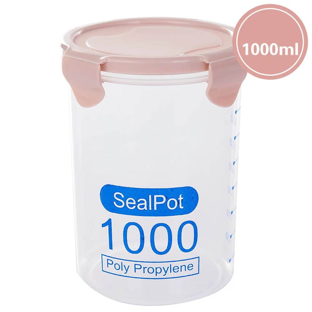 Kitchen accessories Super Large volum Artifact Plastic Sealed Cans Kitchen Storage Transparent Food Canister Keep Fresh Jar A35 (17)