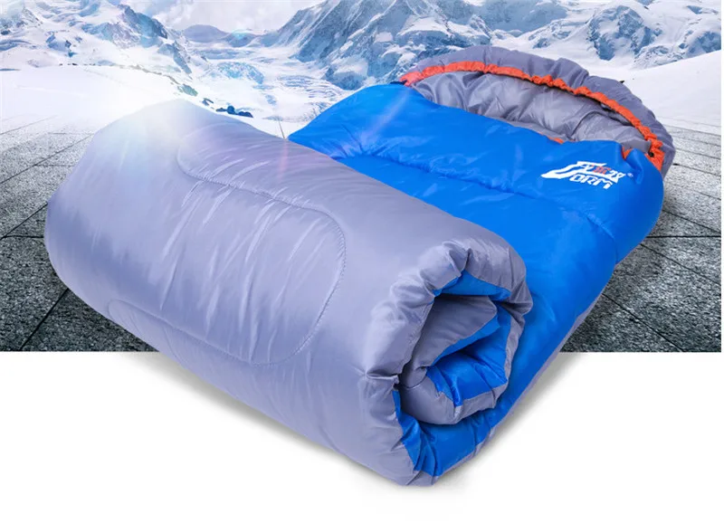 Открытый Кемпинг взрослый спальный мешок водонепроницаемый сохраняет тепло три сезона весна лето спальный мешок для кемпинга путешествия