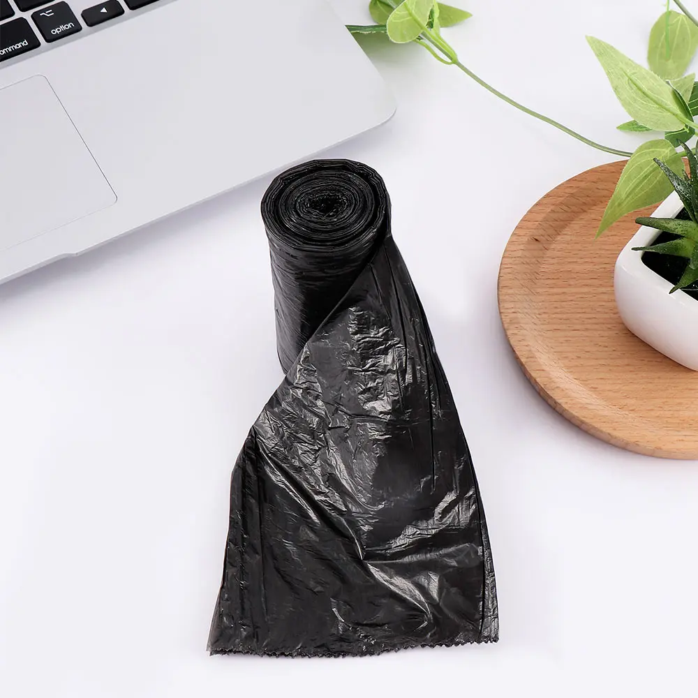 Flat Points Off Rubbish Trash Bags For Kitchen Can Thickening Disposable Garbage Trash Bags Home Office Use Dustbin Bag