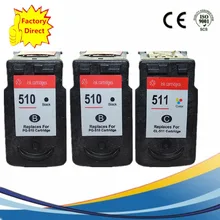 PG 510 XL PG510 CL 511 CL511 Ink Cartridges Remanufactured For Canon Pixma IP2700 IP2702 MP240 MP250 MP252 MP260