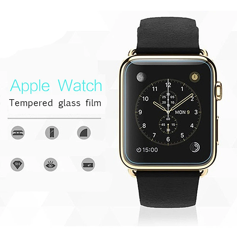 Закаленное стекло для Apple Watch Series полное покрытие 40 мм 44 38 42 iwatch Защитная пленка