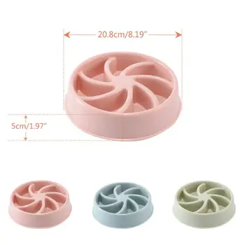 

Pet Windmill Type Food Bowl Pets Dog Cat Pot Anti-smashing Anti-choke Slow Feeding Dogs Cats Bowls