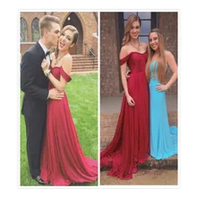 Neue Ankunft Benutzerdefinierte A-Line Liebsten Zipper-Up Zurück Sweep Zug Abendkleid Falte Dark Red Chiffon Abendkleid Kleider