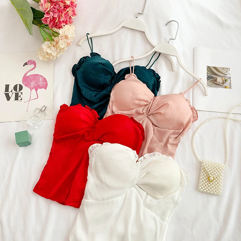 

Korean New Summer Fashion Tank Top Tops Outside Wearing Sexy Ulzzang Women Sleeveless Camis Tops G149