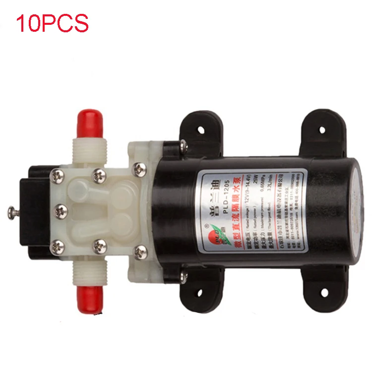 10PCS 12V 24V Mini Water Pump Sprayer Pump Diaphragm Self-priming Reflux Water Pump 1203 for Agriculture Plant Protection Drone