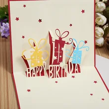 Поздравительные открытки Hollow стерео Творческий день рождения напечатать логотип